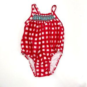 Cat & Jack Gingham Pattern Swimsuit